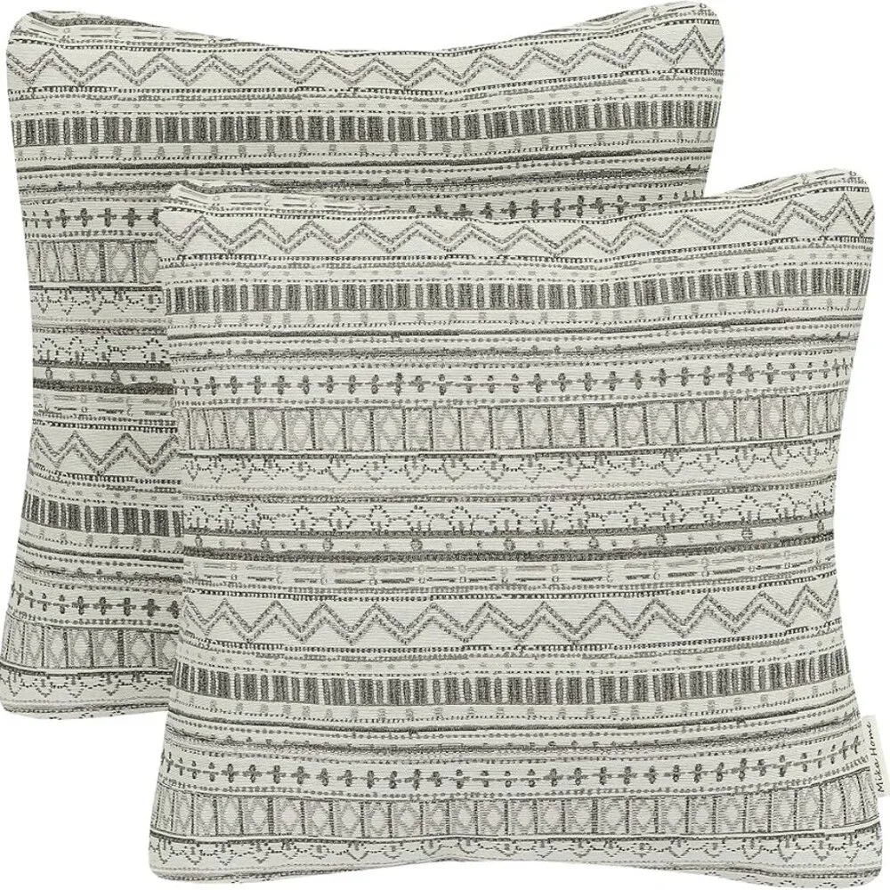 Mika Home Throw Pillow Covers | Set of 2 Decorative Boho Pillowcases | 20